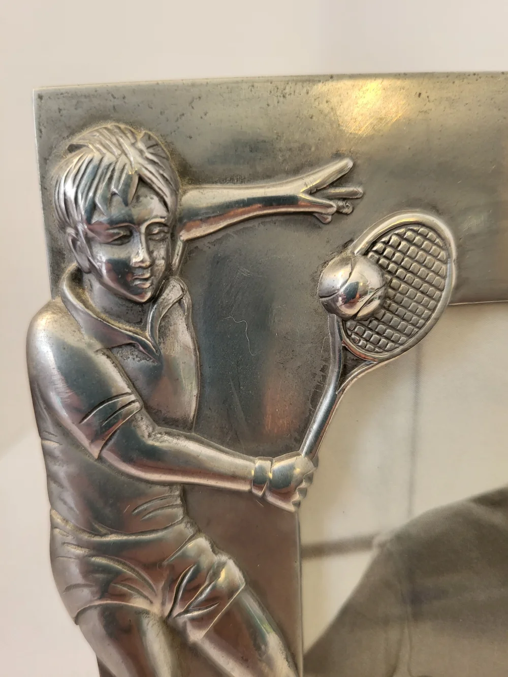 Vintage RAJ Tennis 3D Relief Picture Frame 7×5.5